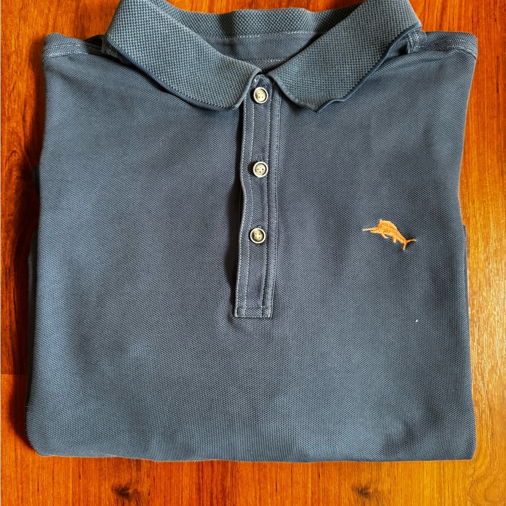 Tommy Bahama Men’s Blue Polo Shirt Size 2XB